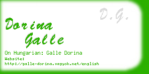 dorina galle business card